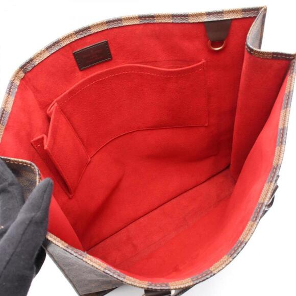 LOUIS VUITTON Brown Damier Leather Tote Bag - Picture 3 of 8